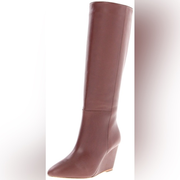 Stuart Weitzman chestnut leather tall boot - Picture 1 of 8